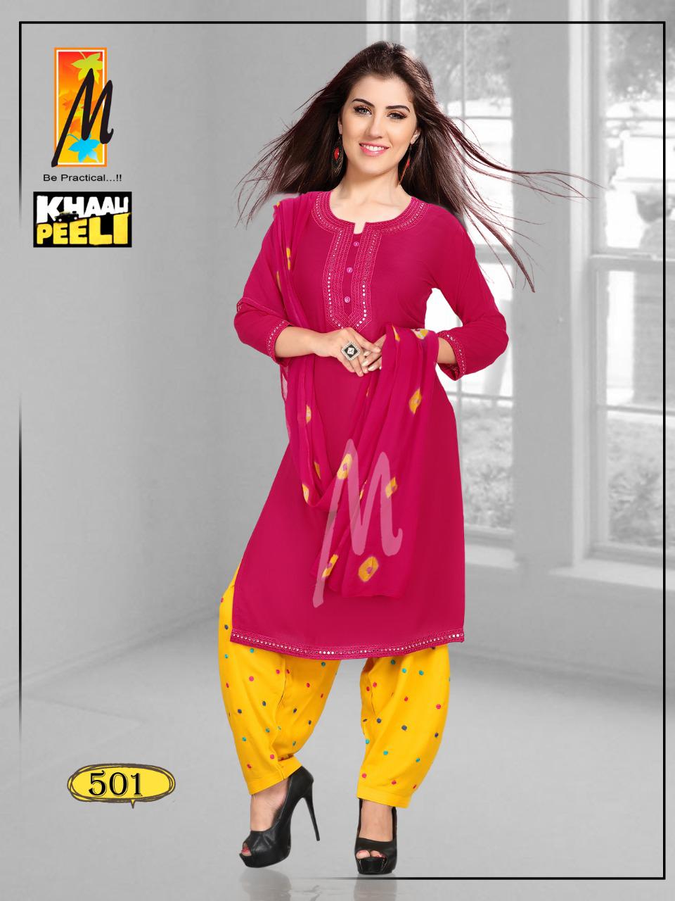 Master Khali Peeli Latest Fancy Designer Rayon Readymade Dress Collection